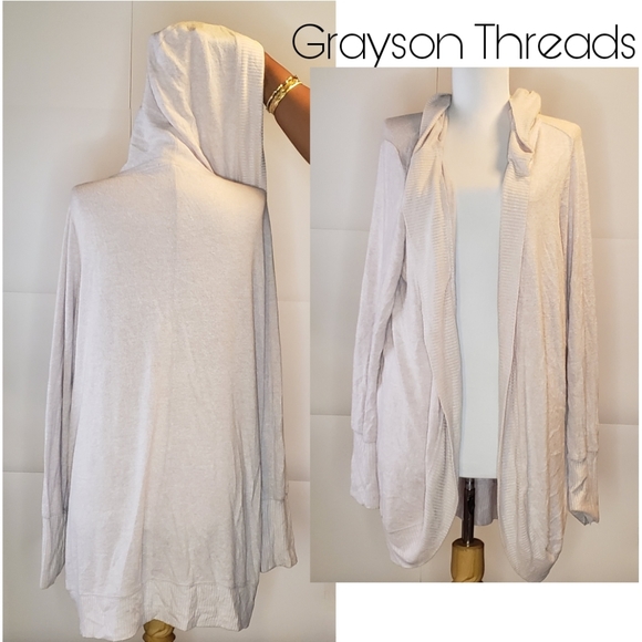 Grayson Threads | Sweaters | Grayson Threads Open Cardigan Hoodie Sz Xl New  | Poshmark